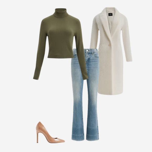 Express Boucle One Button Coat - Picture 7 of 8